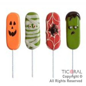 SET DE PLACAS x 2 PALETAS 01 HALLOWEEN x 1